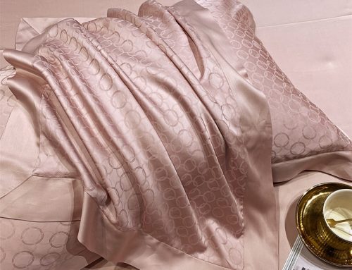 300 Thread Count Jacquard Queen Sheet Set – 100% Tencel Breathable Silky Soft Damask Sheets – 4 Pc Bed Sheet Set Elasticized Deep Pockets